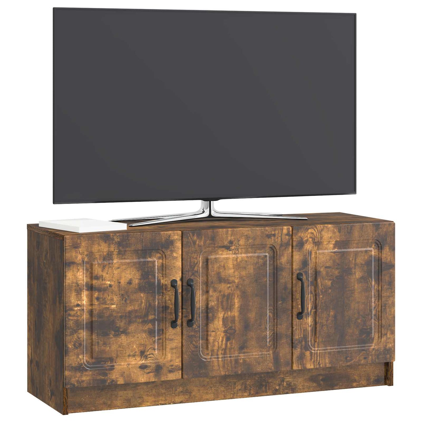 vidaXL TV Cabinet Smoked Oak 99 x 34.5 x 47 cm Engineered Wood