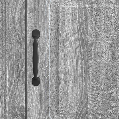 vidaXL TV Cabinet Grey Sonoma 99 x 34.5 x 47 cm Engineered Wood