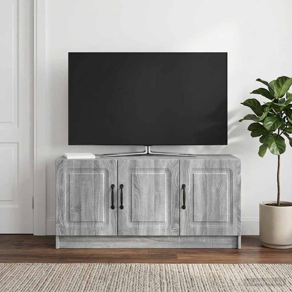 vidaXL TV Cabinet Grey Sonoma 99 x 34.5 x 47 cm Engineered Wood
