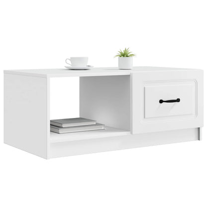 vidaXL Coffee Table White 90 x 50 x 37 cm Engineered Wood