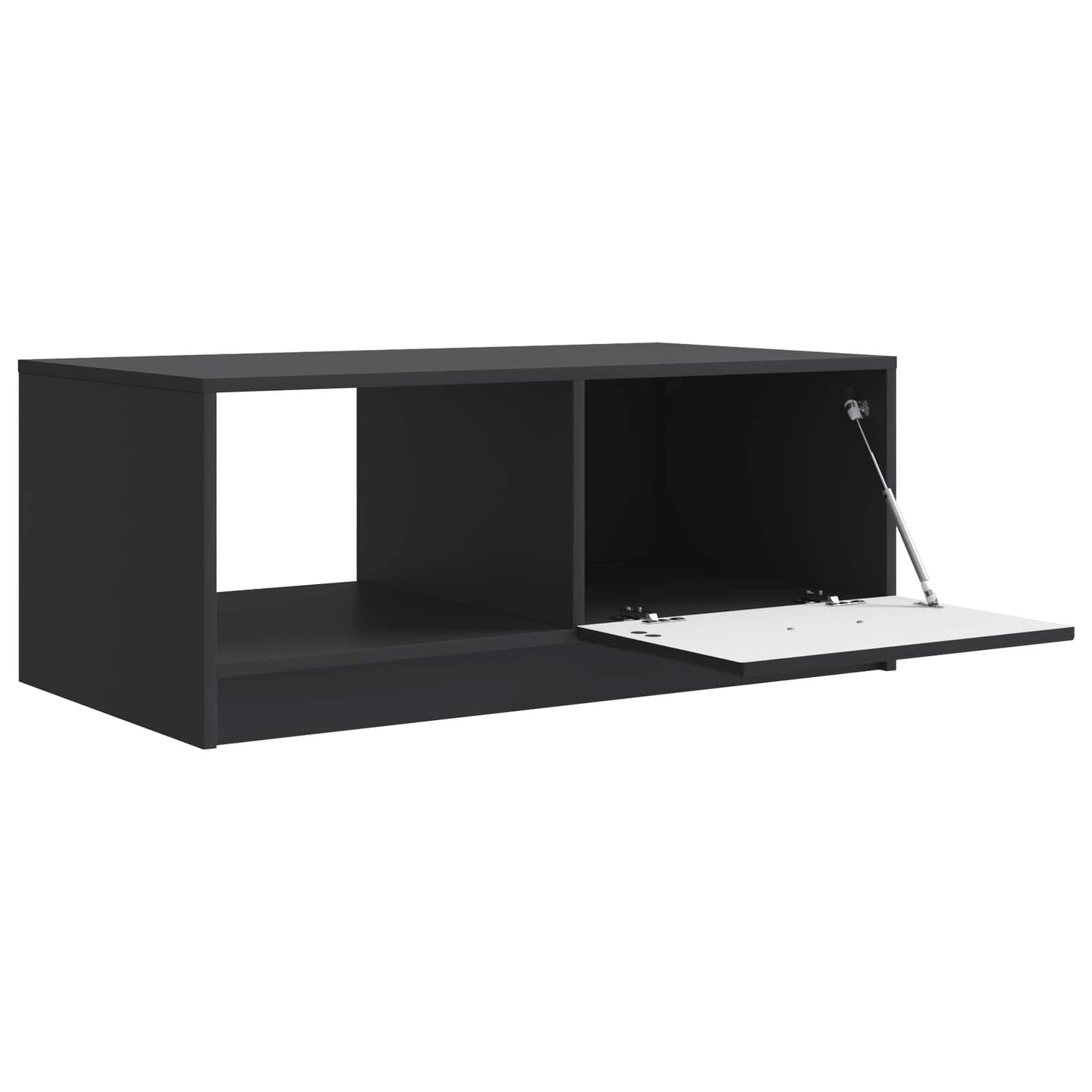 vidaXL Coffee Table Black 90 x 50 x 37 cm Engineered Wood