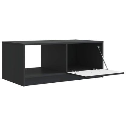 vidaXL Coffee Table Black 90 x 50 x 37 cm Engineered Wood