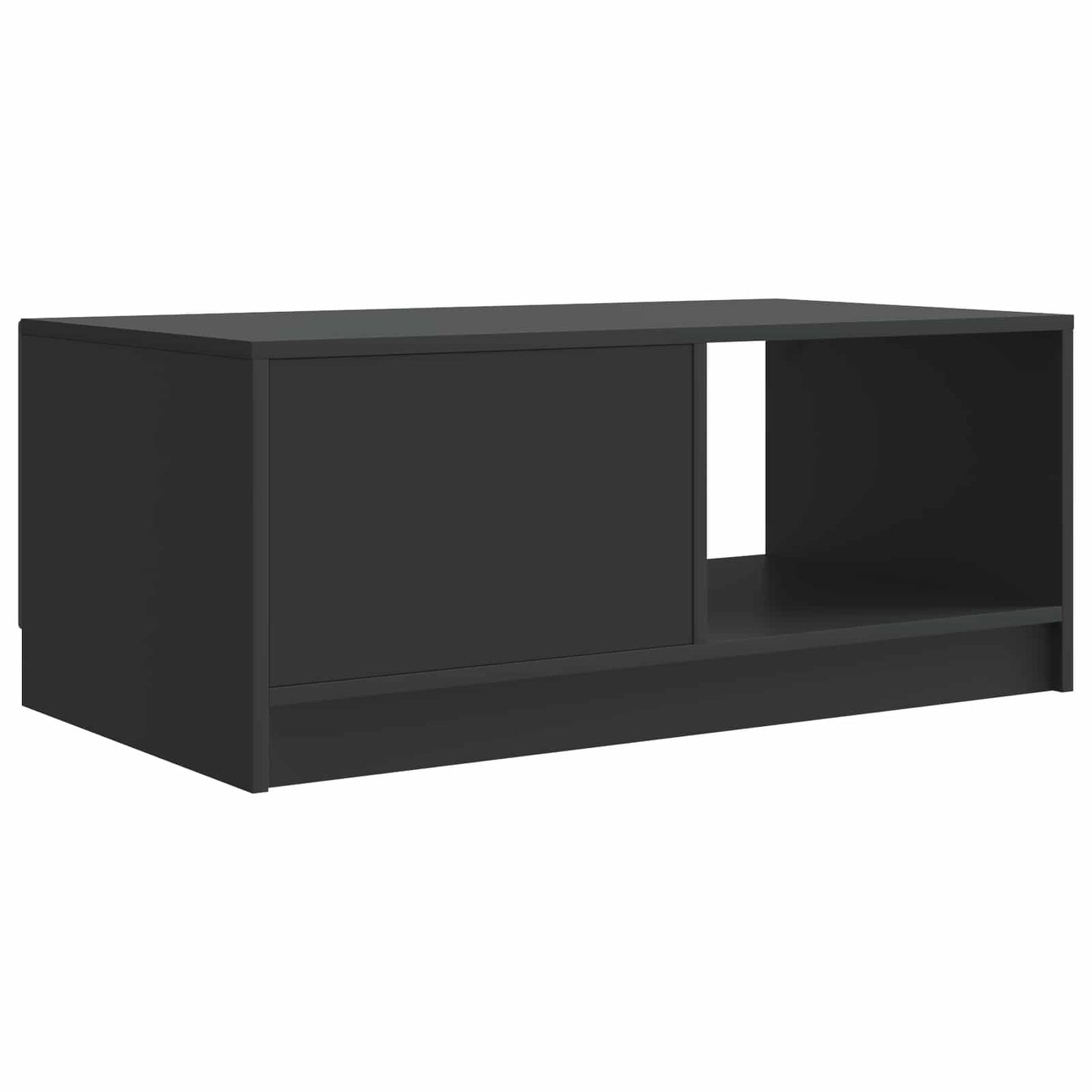 vidaXL Coffee Table Black 90 x 50 x 37 cm Engineered Wood