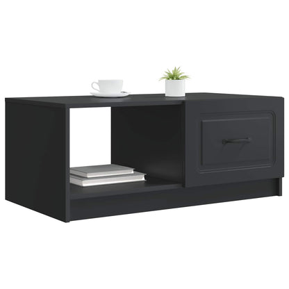vidaXL Coffee Table Black 90 x 50 x 37 cm Engineered Wood