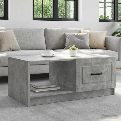 vidaXL Coffee Table Concrete Grey 90 x 50 x 37 cm Engineered Wood