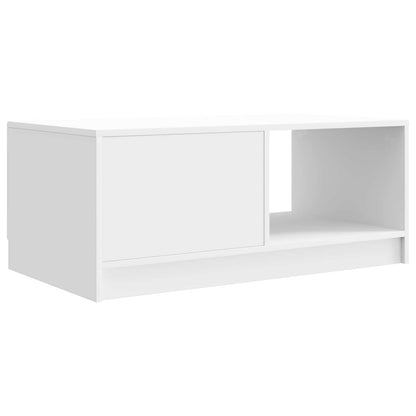 vidaXL Coffee Table High Gloss White 90 x 50 x 37 cm Engineered Wood