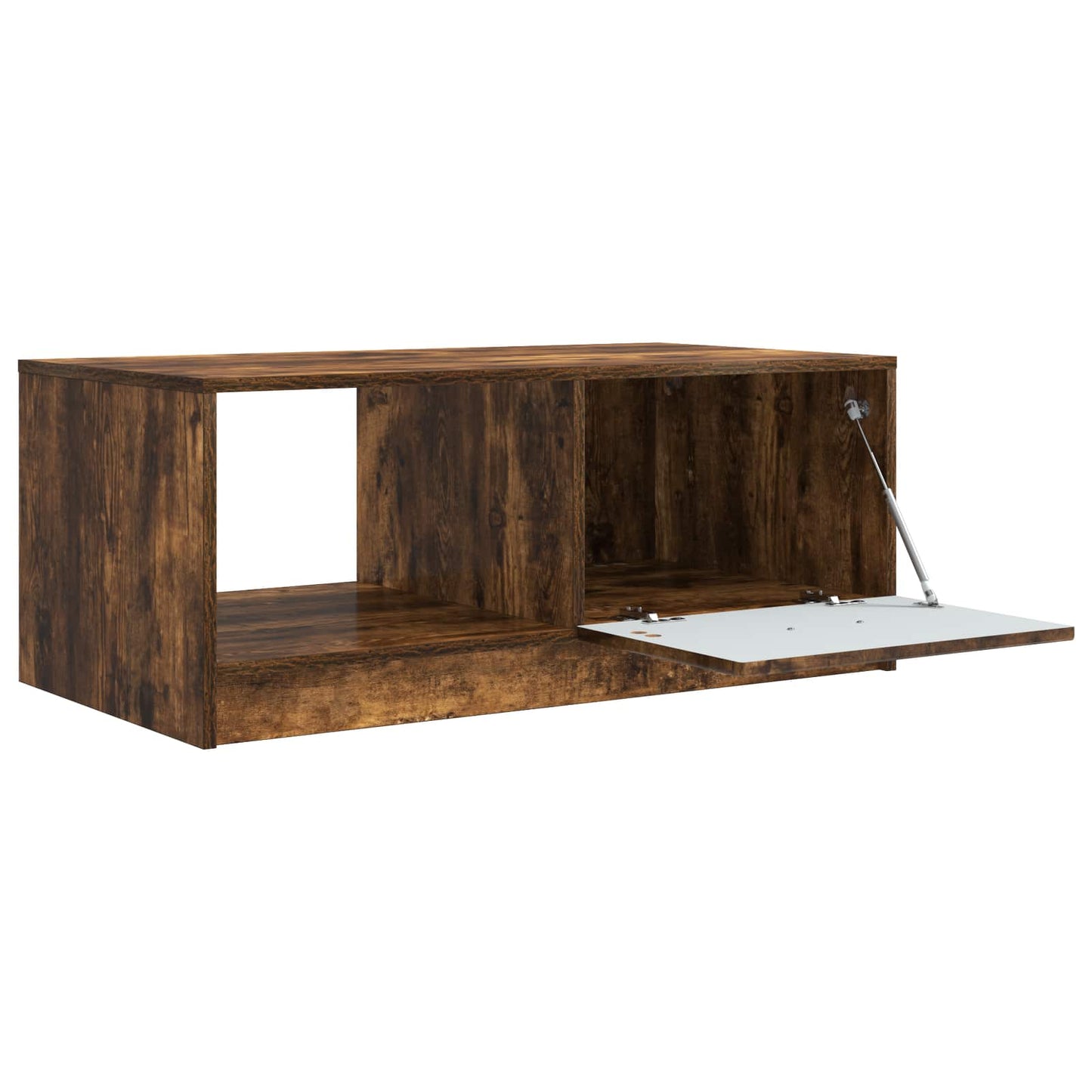 vidaXL Coffee Table Smoked Oak 90 x 50 x 37 cm Engineered Wood