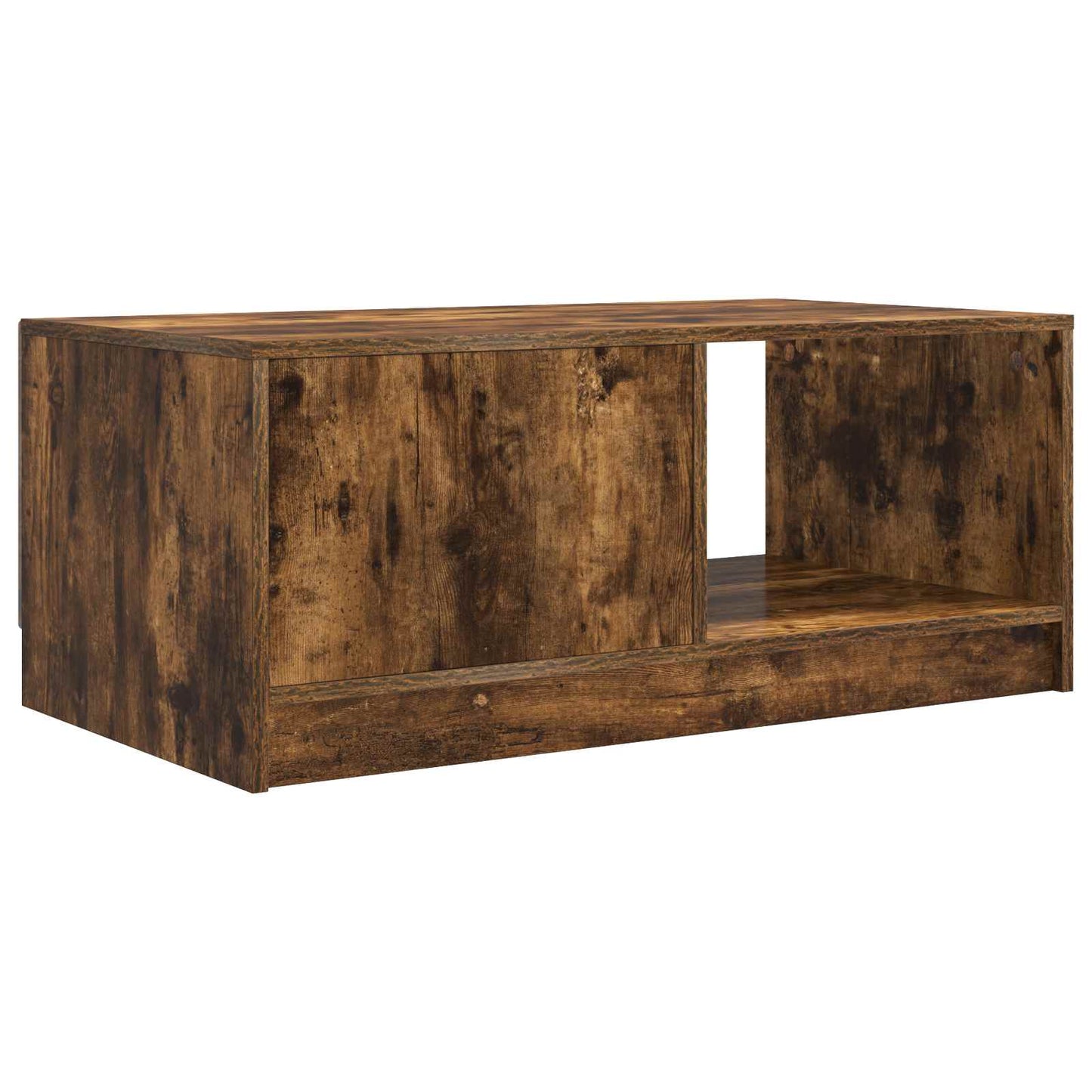 vidaXL Coffee Table Smoked Oak 90 x 50 x 37 cm Engineered Wood