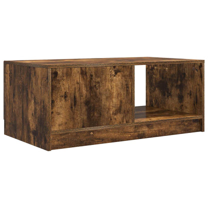 vidaXL Coffee Table Smoked Oak 90 x 50 x 37 cm Engineered Wood