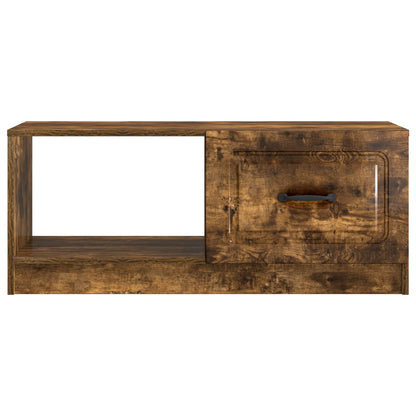 vidaXL Coffee Table Smoked Oak 90 x 50 x 37 cm Engineered Wood