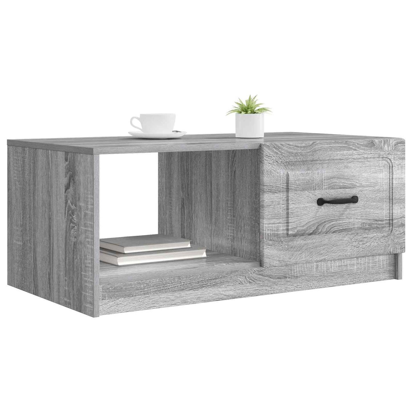 vidaXL Coffee Table Grey Sonoma 90 x 50 x 37 cm Engineered Wood