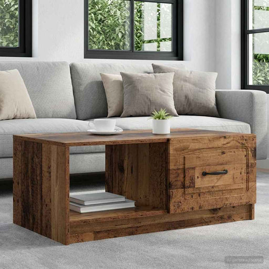 vidaXL Coffee Table Old Wood 90 x 50 x 37 cm Engineered Wood