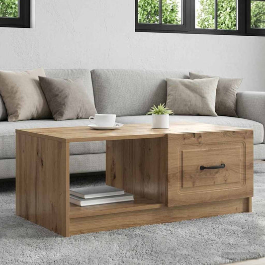 vidaXL Coffee Table Artisan Oak 90 x 50 x 37 cm Engineered Wood