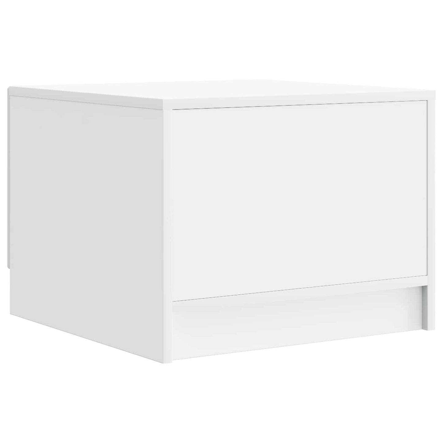 vidaXL Coffee Table with Drawer White 49 x 50 x 37 cm Engineered Wood