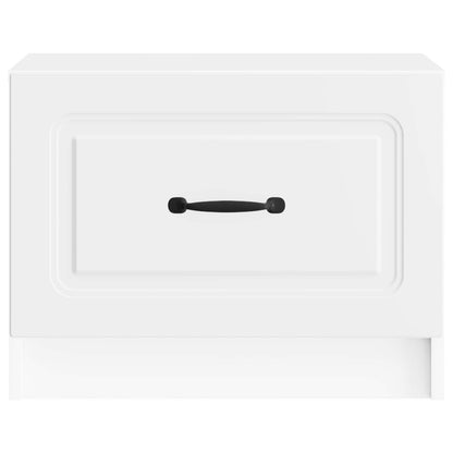 vidaXL Coffee Table with Drawer White 49 x 50 x 37 cm Engineered Wood