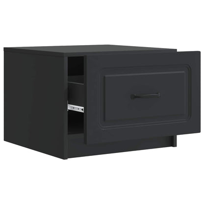 vidaXL Coffee Table Black 49 x 50 x 37 cm Engineered Wood