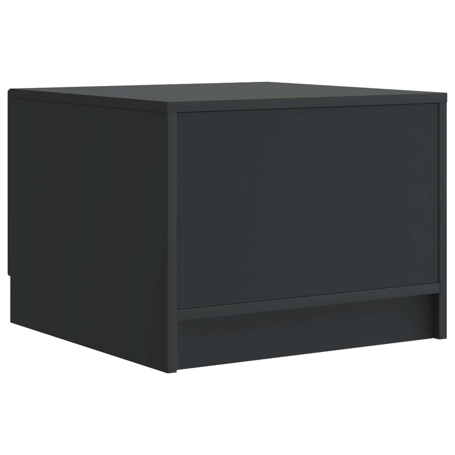 vidaXL Coffee Table Black 49 x 50 x 37 cm Engineered Wood
