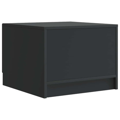 vidaXL Coffee Table Black 49 x 50 x 37 cm Engineered Wood