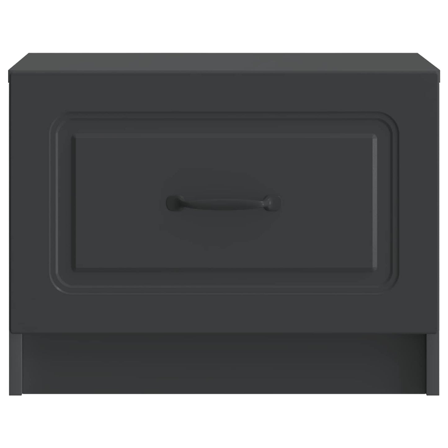 vidaXL Coffee Table Black 49 x 50 x 37 cm Engineered Wood