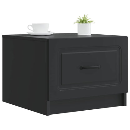vidaXL Coffee Table Black 49 x 50 x 37 cm Engineered Wood
