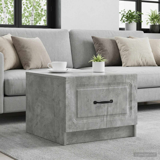 vidaXL Coffee Table Concrete Grey 49 x 50 x 37 cm Engineered Wood