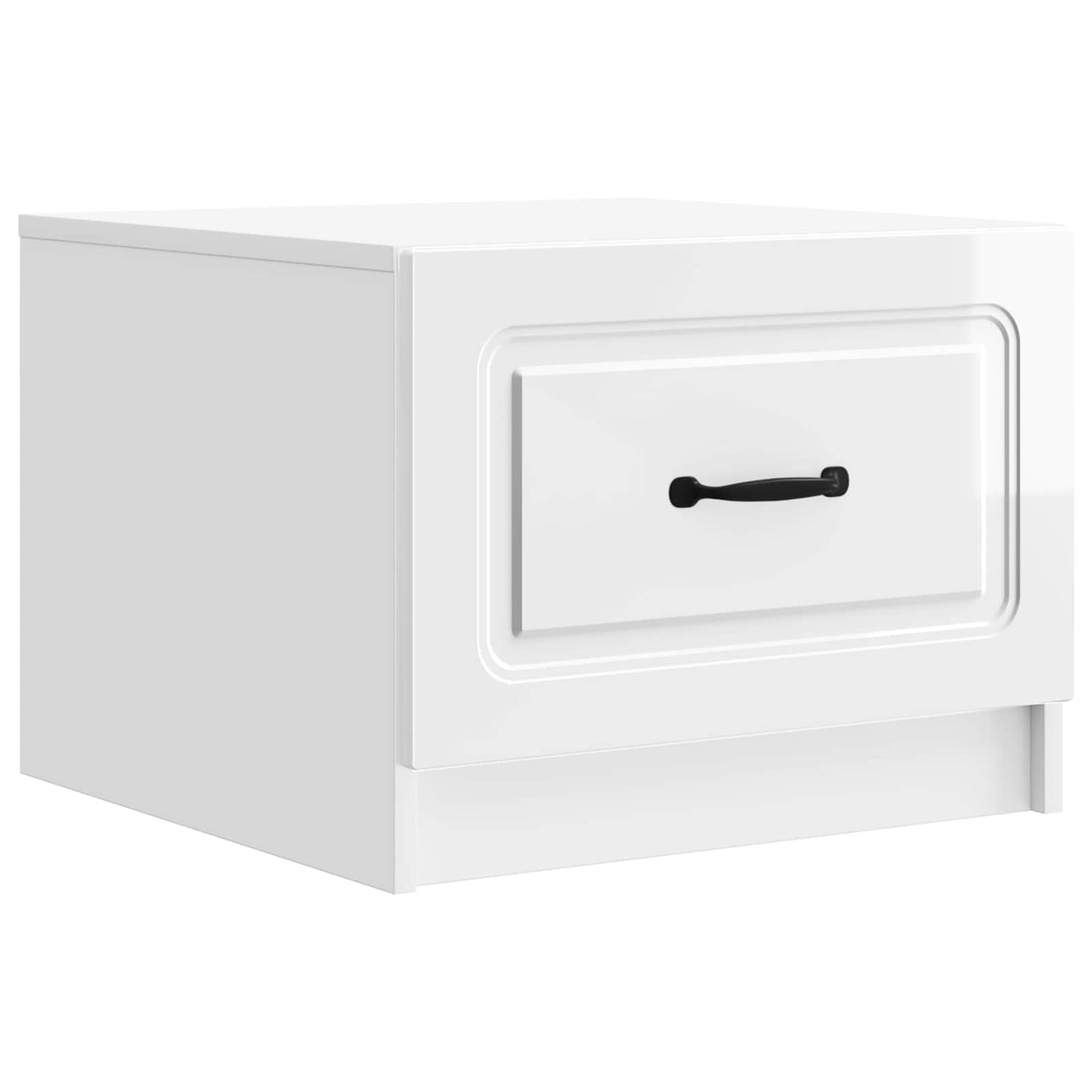 vidaXL Coffee Table High Gloss White 49 x 50 x 37 cm Engineered Wood