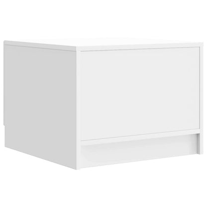 vidaXL Coffee Table High Gloss White 49 x 50 x 37 cm Engineered Wood
