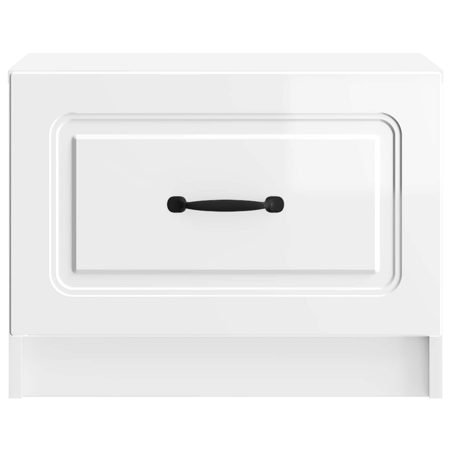 vidaXL Coffee Table High Gloss White 49 x 50 x 37 cm Engineered Wood