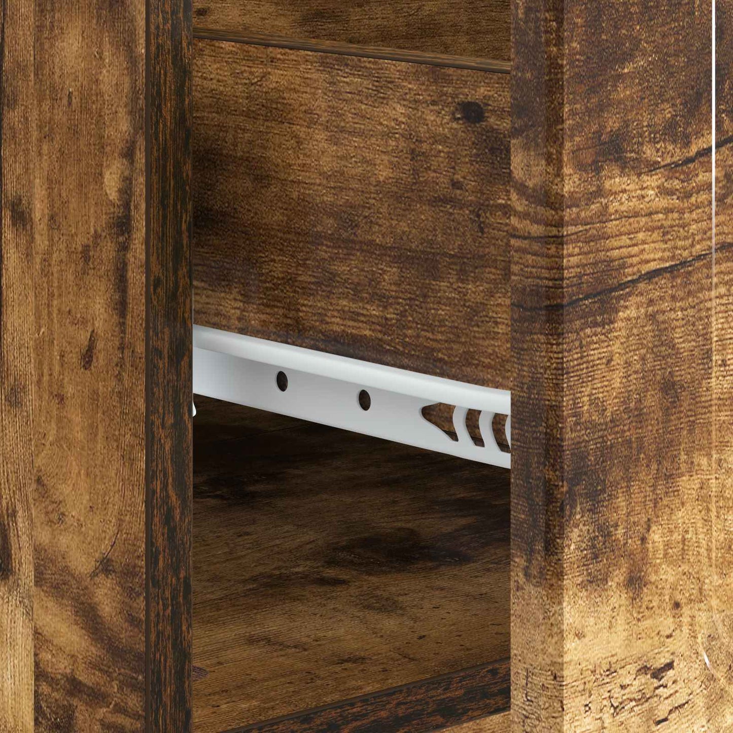 vidaXL Coffee Table Smoked Oak 49 x 50 x 37 cm Engineered Wood