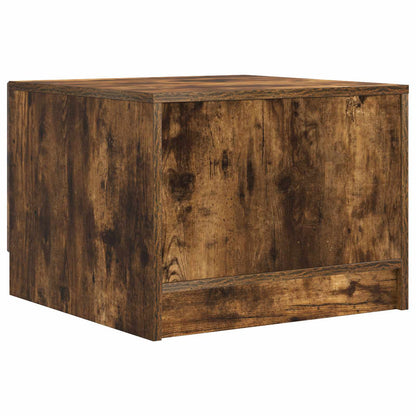 vidaXL Coffee Table Smoked Oak 49 x 50 x 37 cm Engineered Wood