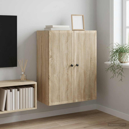 vidaXL Wall-Mounted Cabinet Sonoma Oak 66 x 34.5 x 90 cm