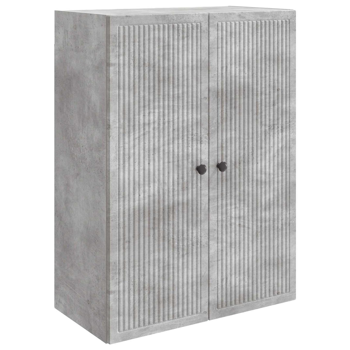 vidaXL Wall-Mounted Cabinet Concrete Grey 66 x 34.5 x 90 cm