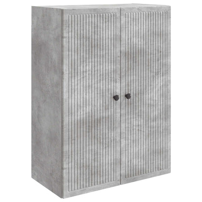 vidaXL Wall-Mounted Cabinet Concrete Grey 66 x 34.5 x 90 cm