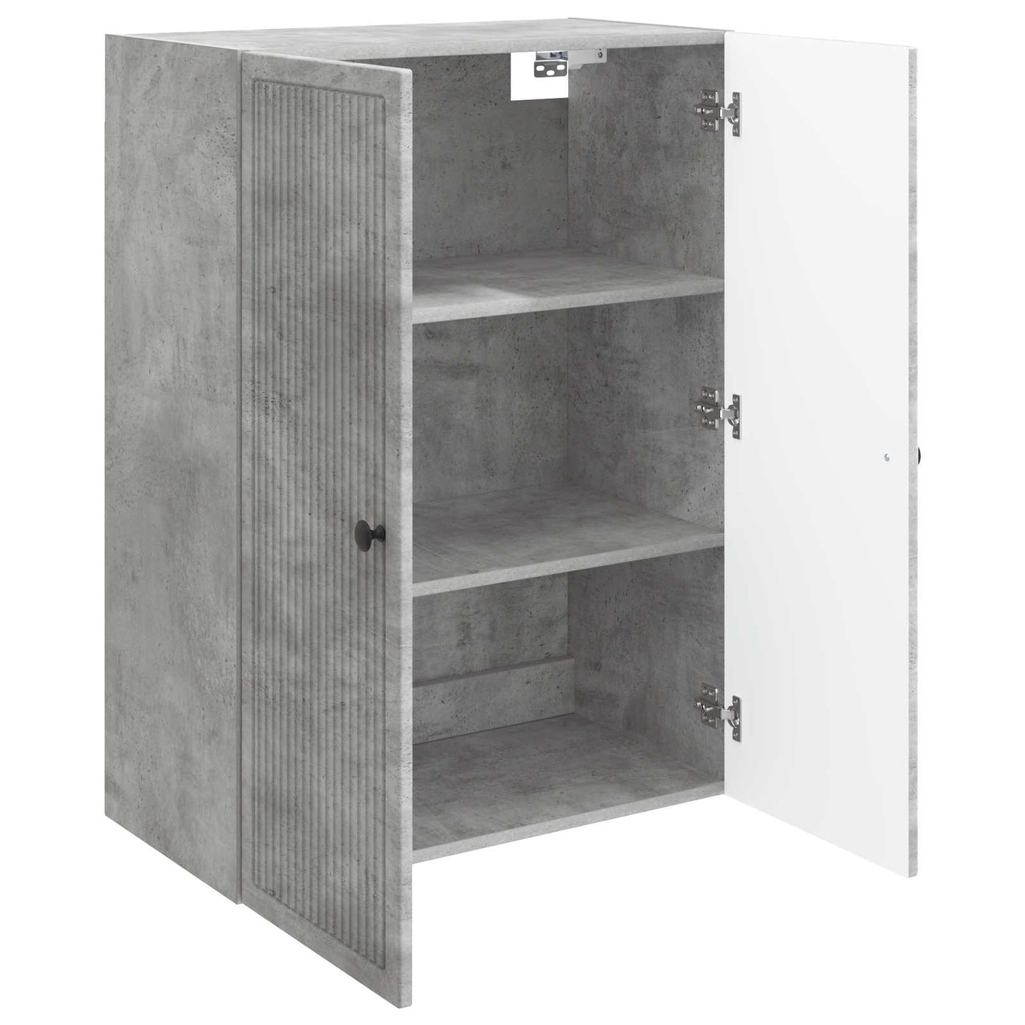 vidaXL Wall-Mounted Cabinet Concrete Grey 66 x 34.5 x 90 cm