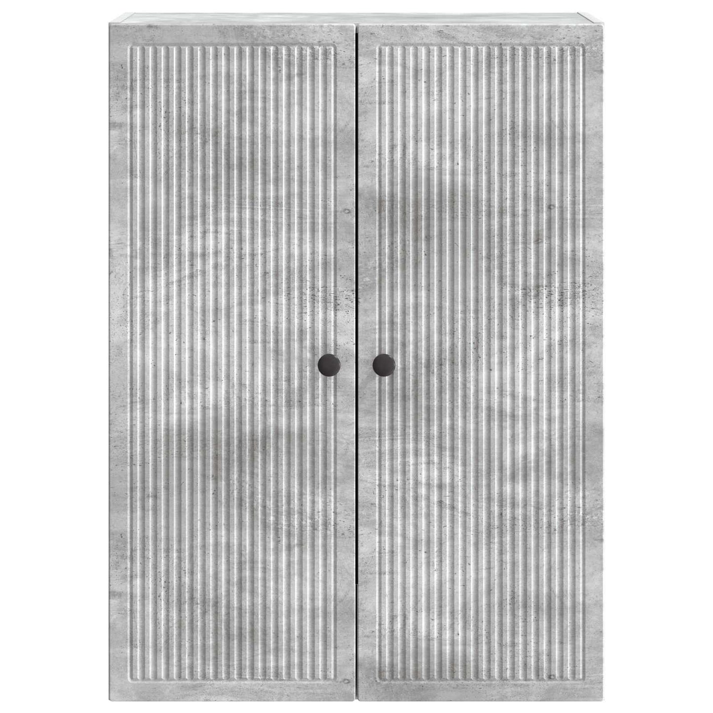 vidaXL Wall-Mounted Cabinet Concrete Grey 66 x 34.5 x 90 cm