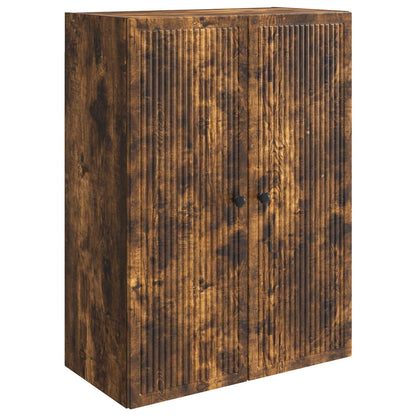 vidaXL Wall-Mounted Cabinet Smoked Oak 66 x 34.5 x 90 cm