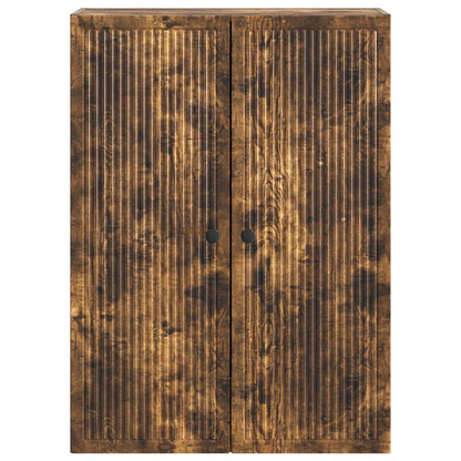 vidaXL Wall-Mounted Cabinet Smoked Oak 66 x 34.5 x 90 cm