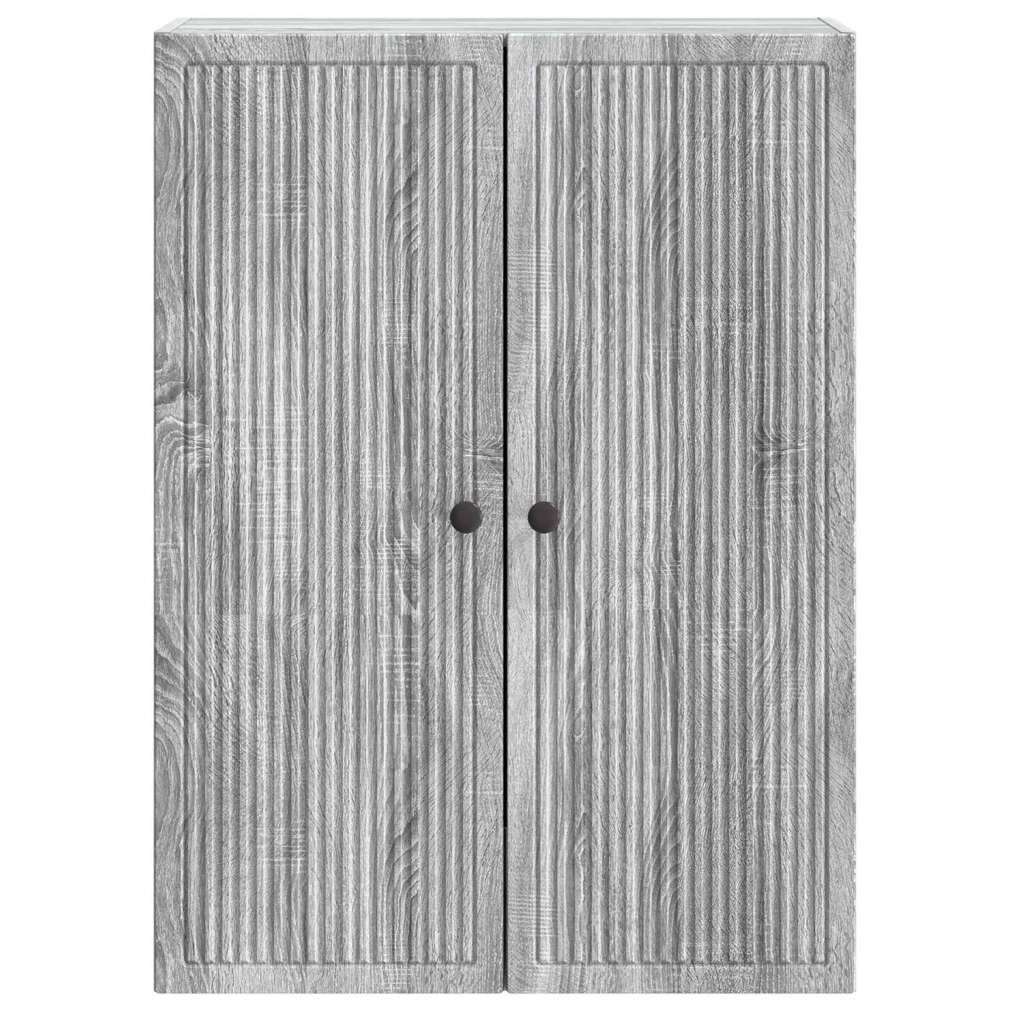 vidaXL Wall-Mounted Cabinet Grey Sonoma 66 x 34.5 x 90 cm