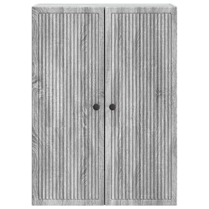 vidaXL Wall-Mounted Cabinet Grey Sonoma 66 x 34.5 x 90 cm