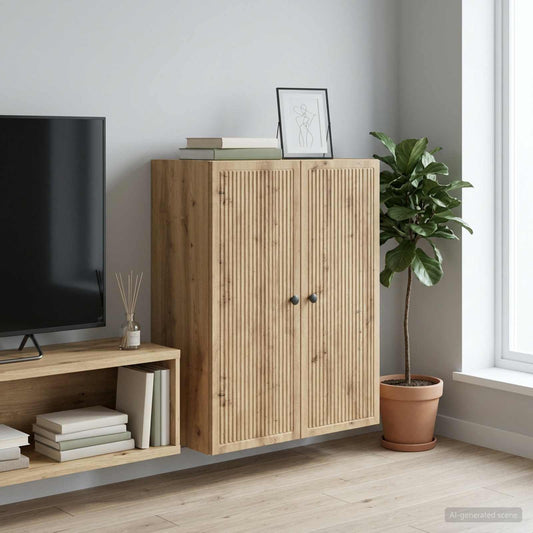 vidaXL Wall-Mounted Cabinet Artisan Oak 66 x 34.5 x 90 cm