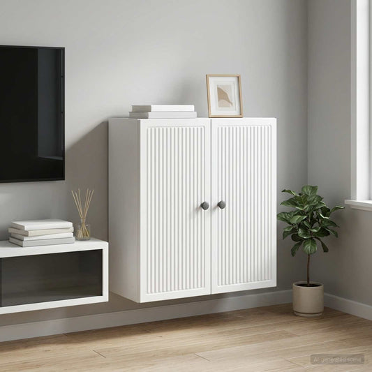 vidaXL Wall-Mounted Cabinet White 59 x 31 x 60 cm Engineered Wood