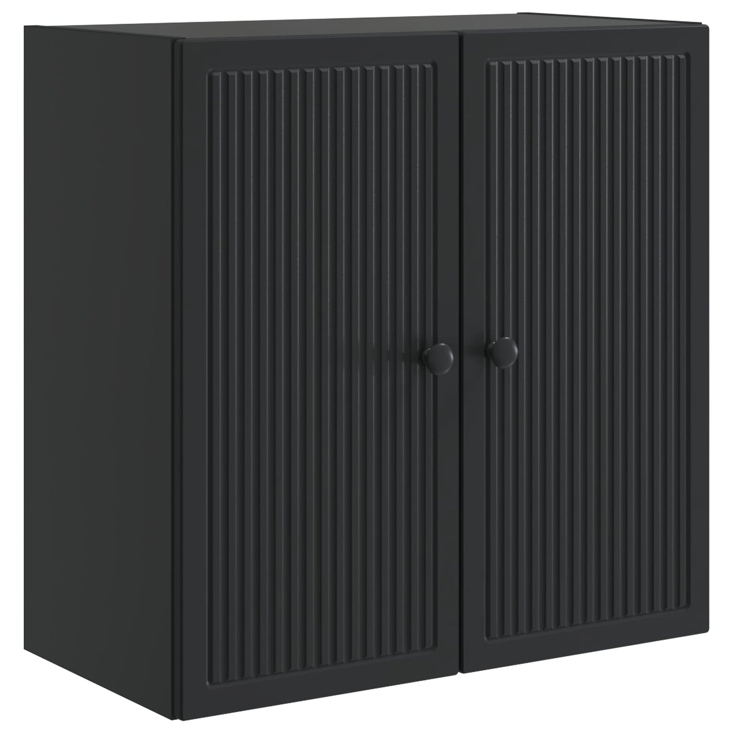 vidaXL Wall-Mounted Cabinet Black 59 x 31 x 60 cm Engineered Wood
