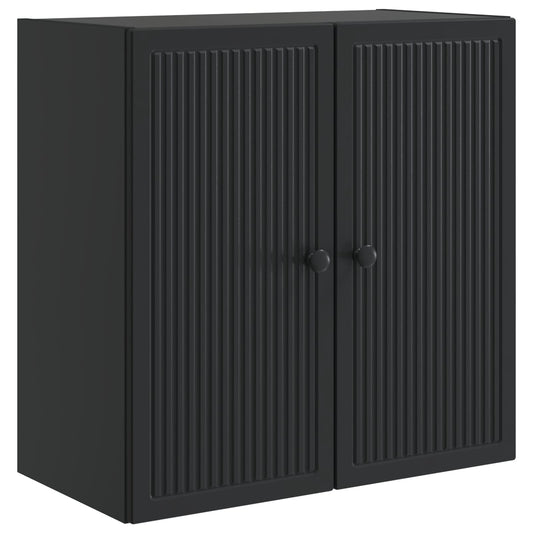 vidaXL Wall-Mounted Cabinet Black 59 x 31 x 60 cm Engineered Wood