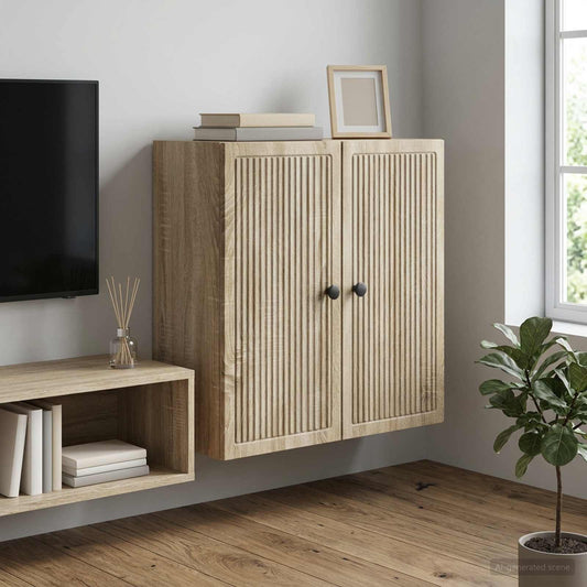 vidaXL Wall-Mounted Cabinet Sonoma Oak 59 x 31 x 60 cm Engineered Wood