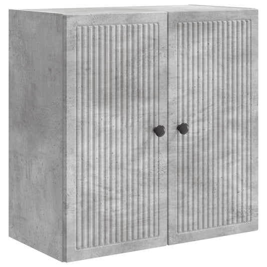 vidaXL Wall-Mounted Cabinet Concrete Grey 59 x 31 x 60 cm