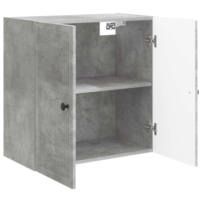 vidaXL Wall-Mounted Cabinet Concrete Grey 59 x 31 x 60 cm