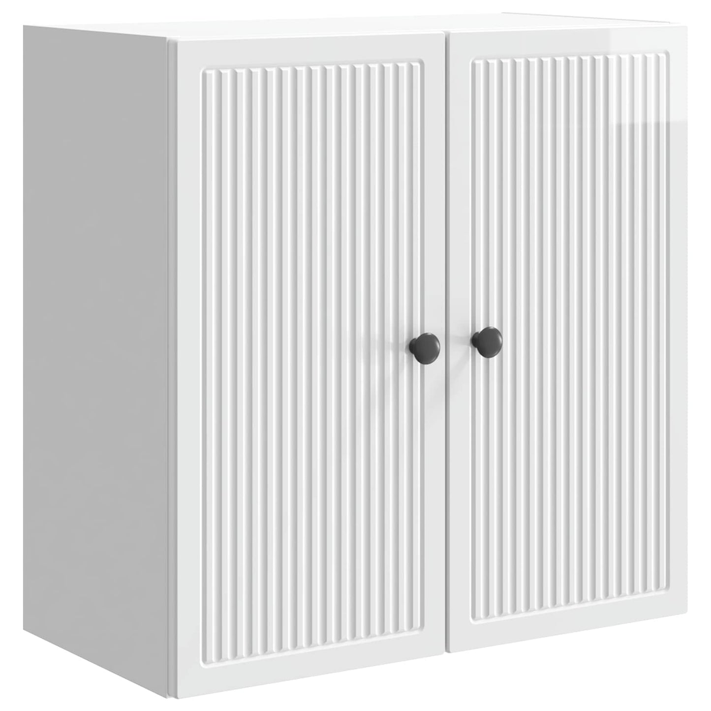 vidaXL Wall-Mounted Cabinet High Gloss White 59 x 31 x 60 cm