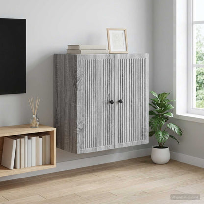 vidaXL Wall-Mounted Cabinet Grey Sonoma 59 x 31 x 60 cm