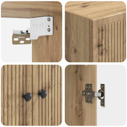 vidaXL Wall-Mounted Cabinet Artisan Oak 59 x 31 x 60 cm