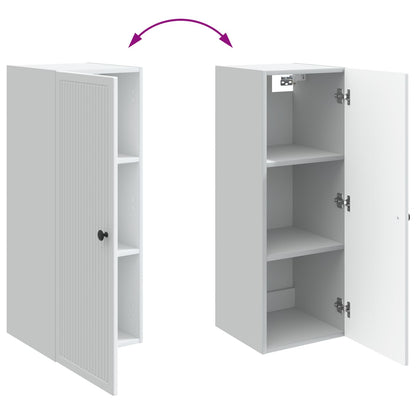 vidaXL Wall-Mounted Cabinet White 33 x 34.5 x 90 cm Engineered Wood